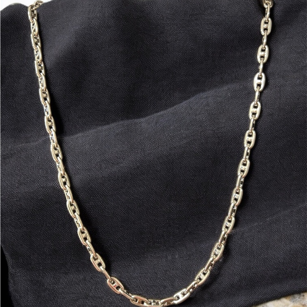 KENDRA SCOTT BAILEY Chain Necklace Rhodium Plate 18” NWT